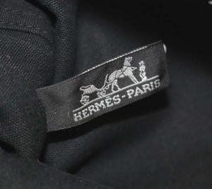 HERMES サックドーヴィル PM トートバッグ キャンバス ブラック