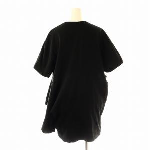 COMME des GARCONS スタンド 変形Tシャツ カットソー 半袖 S 黒 ブラック /AT OS