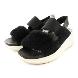 シルバーレイク Silverlake サンダル 厚底 25cm 黒 1101919 /MM OF