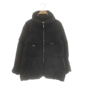 23AW ソロサテンペプラムダウンコート 38 ダークネイビー