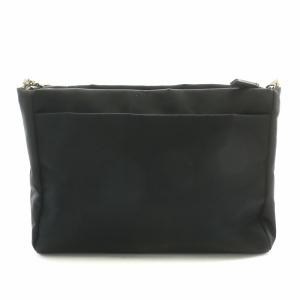 TOCCA 25SS TRIM WAVES POCHETTE ポシェット ショルダーバッグ フリル ロゴ F 黒 ブラック BOTZGM0280