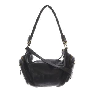 franche lippée ワンショルダー 2way レザー ショルダーバッグ ハンドバッグ 黒 ブラック /SR