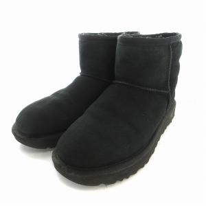 UGG australia Classic Mini 2 ミニ ムートンブーツ ショート丈 1016222 US6 23cm 黒 ブラック