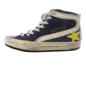 SLIDE ハイカットスニーカー 36 23.5cm 紺 ネイビー /SR33