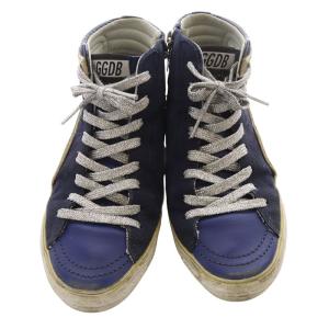 GOLDEN GOOSE SLIDE ハイカットスニーカー 36 23.5cm 紺 ネイビー /SR33