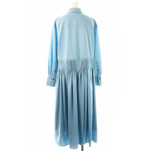 ADORE 23SS クリアドライ ロング シャツ ワンピース 38 ライトブルー