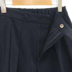 ADORE 23SS ドライタッチジョーゼットパンツ テーパード スラックス 38 紺 ネイビー /AT OS