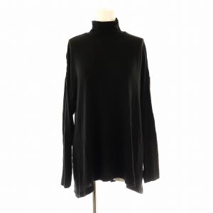 23AW ウールスパンジャージートップス カットソー ハイネック 38 ブラック /DO OS