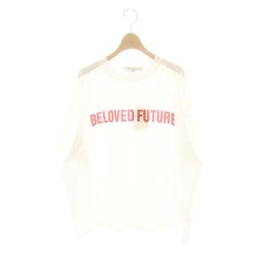24AW BELOVED FUTURE Tee Tシャツ カットソー ロゴ 半袖 XS ホワイト レッド