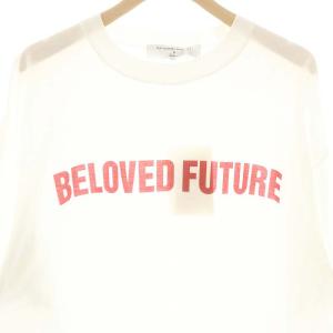 KATHARINE HAMNETT 24AW BELOVED FUTURE Tee Tシャツ カットソー ロゴ 半袖 XS ホワイト レッド