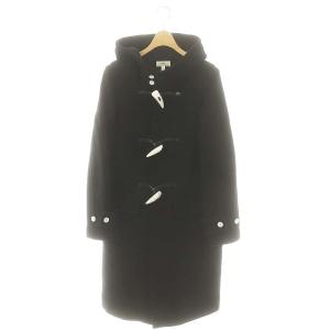 メルトンダッフルコート アウター ウール 3 黒 /NR OS