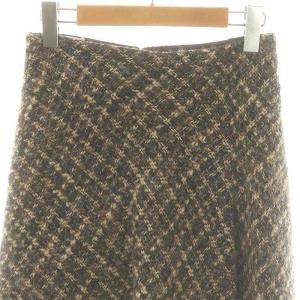 D&G ツイードスカート フレア 40 マルチカラー /DO OS