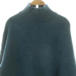 CINOH STUDIOUS別注 オーバーサイズハイネックニット セーター 長袖 38 ブルーグリーン /DF OS