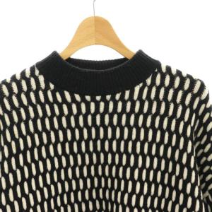 Theory Cashmere Plaited Cable Po プルオーバー ニット セーター 長袖 S ブラック
