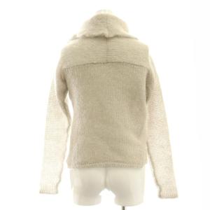 ARMANI COLLEZIONI モヘヤ ダブルブレストニット セーター 38 ライトグレー