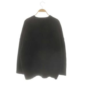 CINOH オーバーサイズクルーネックニット セーター 長袖 36 黒 ブラック /AT OS SH
