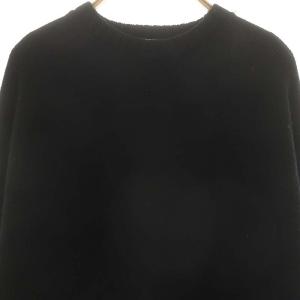 CINOH オーバーサイズクルーネックニット セーター 長袖 36 黒 ブラック /AT OS SH