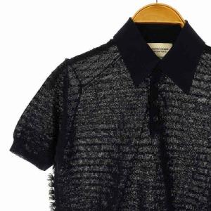 beautiful people 近年モデル tassel knitting poro pullover ポロシャツ ステッチ 半袖 34