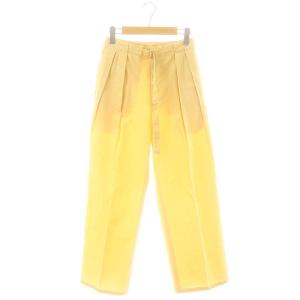 22SS WASHED FINX HERRINGBONE BELTED PANTS パンツ ストレート