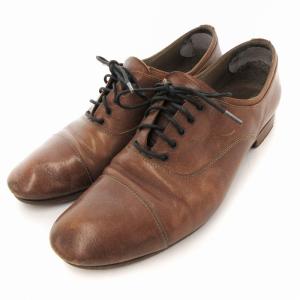 ドレスシューズ オックスフォード 革靴 レザー 37 茶 ブラウン /UO
