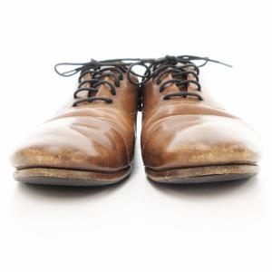 PRADA ドレスシューズ オックスフォード 革靴 レザー 37 茶 ブラウン /UO