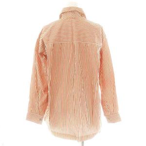 ISSEY MIYAKE 80s 筆タグ ストライプ長袖シャツ チュニック M レッド アイボリー /DO OS