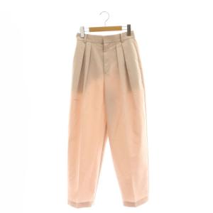 sophi 24AW ウォッシャブルツイルワイドテーパードパンツ タック 36 ピンク /AT OS