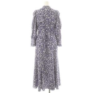 SNIDEL Sustaina デコルテオープンバリエワンピ ワンピース ロング 長袖 0 ブルー ホワイト /DF