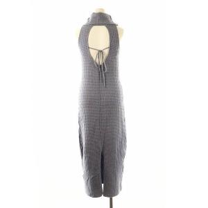 FRAY I.D 24SS ホルターネックラメニットワンピース ロング F ブルーグレー /DO OS