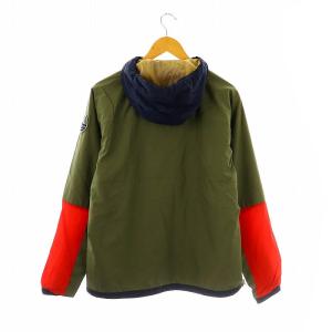 Columbia 撥水プルオーバージャケット ジップアップ M カーキ ネイビー レッド WE0857