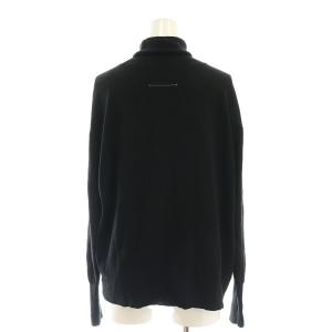 MM6 Maison Margiela ウール タートルネックニット カットソー 長袖 S 黒 ブラック /AT OS