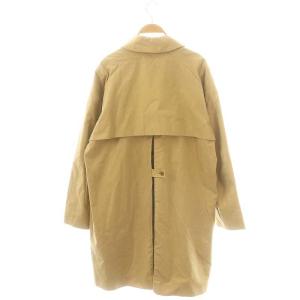 YAECA ステンカラーコート スプリングコート ロング S カーキベージュ