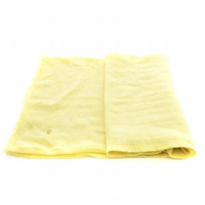 45rpm SDL カシミヤ超ガーゼのマフラー ロゴ刺繍 黄 イエロー