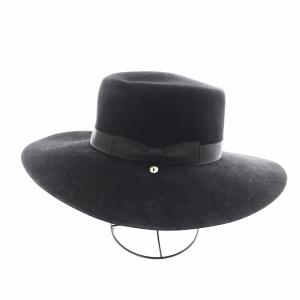 KIJIMATAKAYUKI ラビットフェルトウールハット つば広帽 帽子 2 黒 ブラック S-212807 /AN11 SH OF