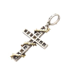 Loree Rodkin LOVE&HATE いばらクロス ペンダントトップ チャーム K18 SV925 シルバー /SR28