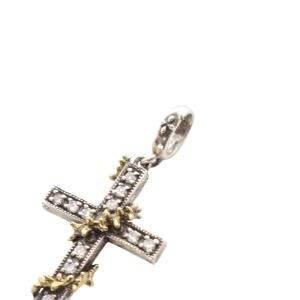 Loree Rodkin LOVE&HATE いばらクロス ペンダントトップ チャーム K18 SV925 シルバー /SR28