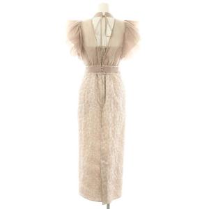 SNIDEL 24SS ボレロセットジャガードドレス ロング 0 ピンクベージュ