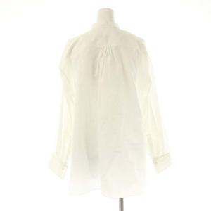 Drawer コットンブロードダブルリボンブラウス 38 ホワイト