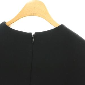 YOKO CHAN YOKOCHAN エコファー付きトップス ブラウス クロップド 長袖 38 ブラック /ES OS