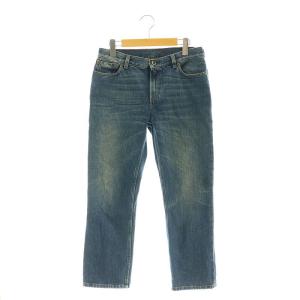 2 1F28/2713 トリオンフボタン ストレートデニムパンツ ジーンズ アンクル丈 スリム 38 ブルー