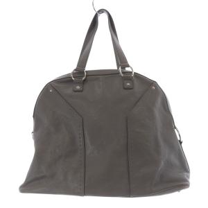 YVES SAINT LAURENT ミューズレザートートバッグ ハンドバッグ グレー 153959