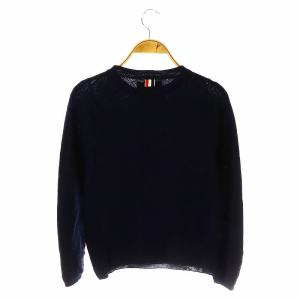 THOM BROWNE ウールサイドボタンニット セーター 0 紺 ネイビー /KO OS