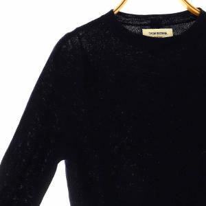 THOM BROWNE ウールサイドボタンニット セーター 0 紺 ネイビー /KO OS