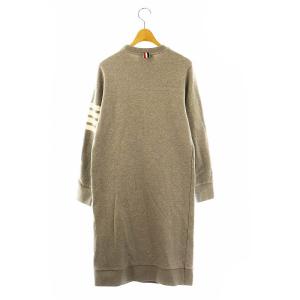 THOM BROWNE クラシックループバック 4BARセータードレス ワンピース グレー