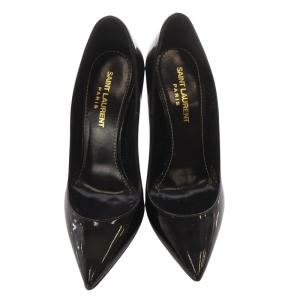SAINT LAURENT PARIS オピウム パテントレザー パンプス 35 ブラック 472011