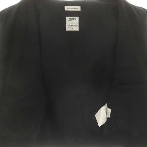 MADISONBLUE JACKET LINEN CANVAS ブルゾン ジャケット リネン混 01 S 黒