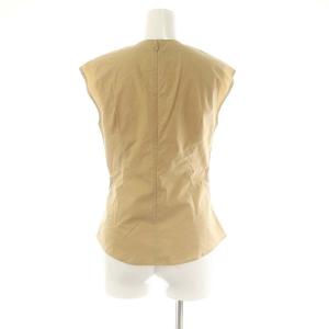 ESTNATION ノースリーブ ブラウス キーネック 36 ベージュ