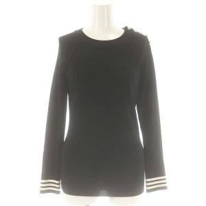 PEARL TOP トップス ニット セーター 長袖 36 ブラック