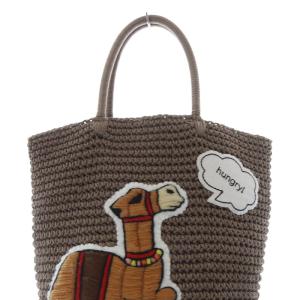 LUDLOW ラクダ アニマルコードバッグ ハンドバッグ 茶色 ブラウン