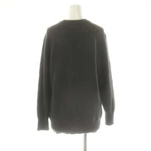 SLOBE IENA 22AW アンゴラ混シャギー ロングプルオーバー ニット セーター ウール チャコールグレー /MI OS